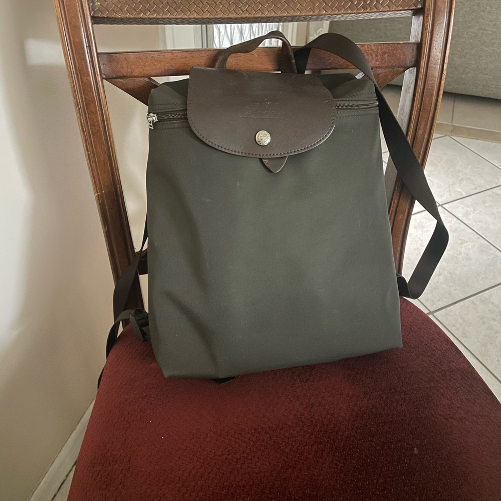 Longchamp backpack not sure of authenticity or vintage I purchased at a thrift.